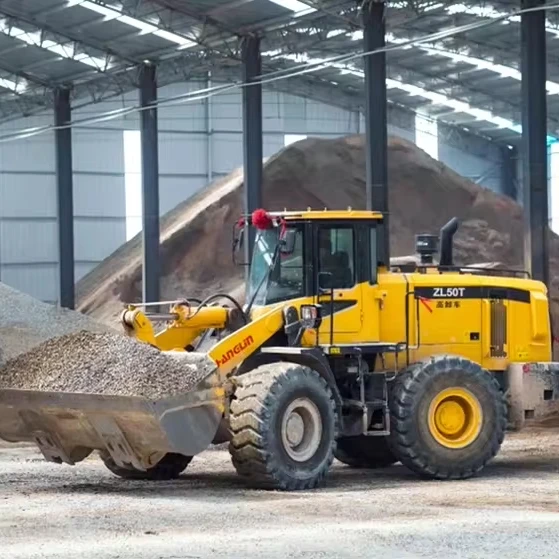 hot sale hydraulic wheeled loader diesel powered 5 ton small loaders with optional attachment