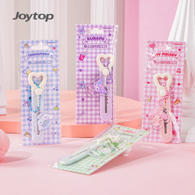 joytop SR 101032 Wholesale Sanrio Wonder Daily Heart Pendant Craft Knife Cute Box Cutter for Kids and Students