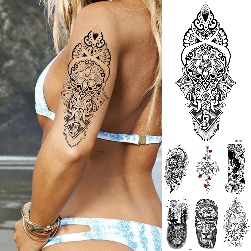 
Customize 3D Waterproof Temporary Tattoo Sticker Body Art Fake Tattoo for Women Men 