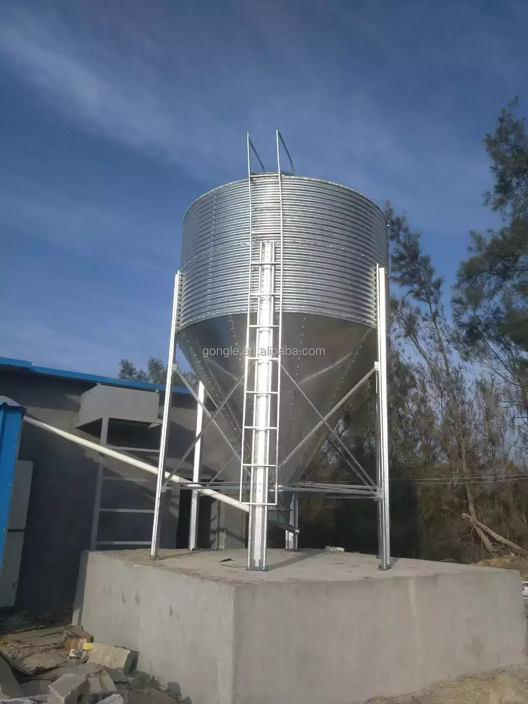 Agriculture Poultry Farm storage steel silo  Feed Silo  for poultry  Chicken  pig House feed