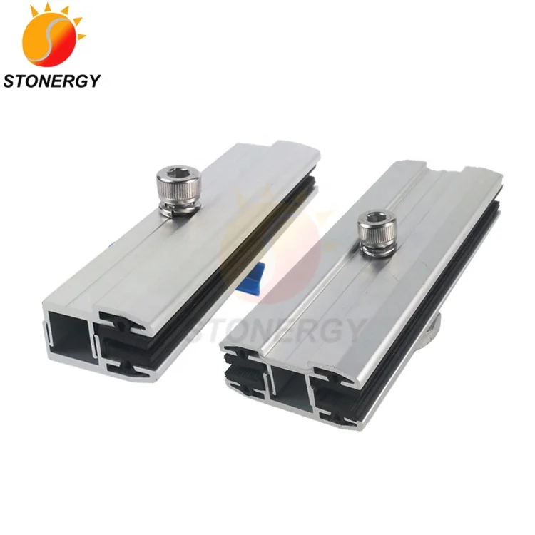 Frameless solar panel thin film solar end clamps solar accessories