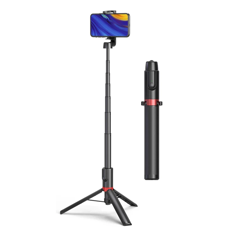 Factory 1.3m Direct Supply 360 Degrees Free Rotation Motion Waterproof Smart tripod selfie stick blue video youtube studio