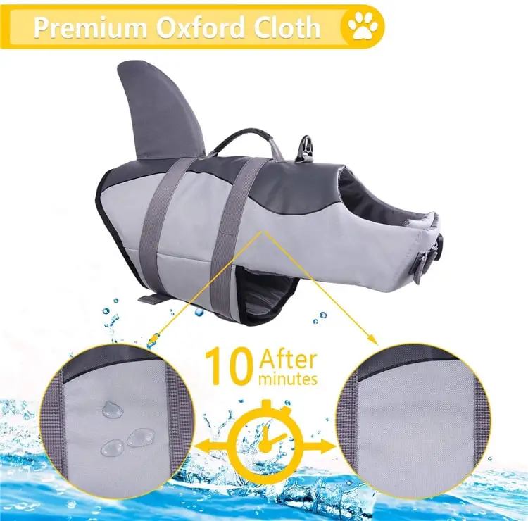 Personalized Float Coat  Buoyant Secure Reflective Dog Life Vest Jacket