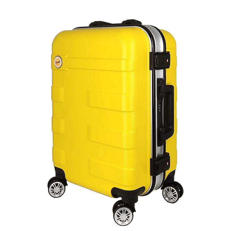 2021 Carry On Hard Shell Trolley Aluminum Frame Suitcase ABS PC Plastic Travel Luggage Case