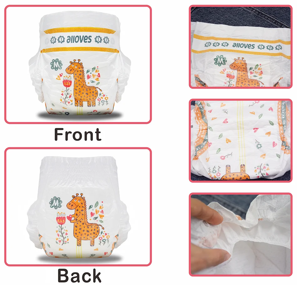 China OEM Custom Pampers Baby Diapers Wholesale Ultra-Thin High Absorption Disposable Babies nappies Baby Wipes