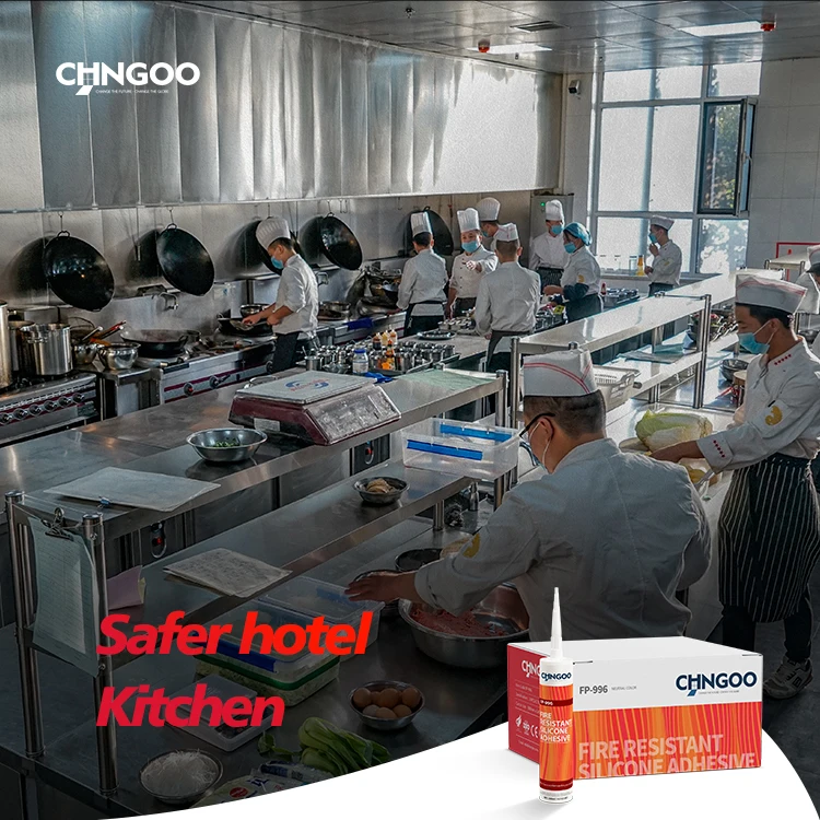 CHNGOO Factory direct sales Fire Resistance Silicone Adhesives for open fire fireplace