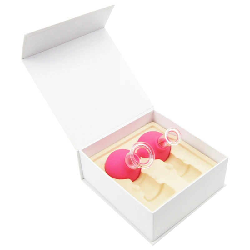 Amazon Rubber Suction Bulb Glass Cupping Set 2pcs Anti cellulite vacuum Massage body facial massage  rejuva cup