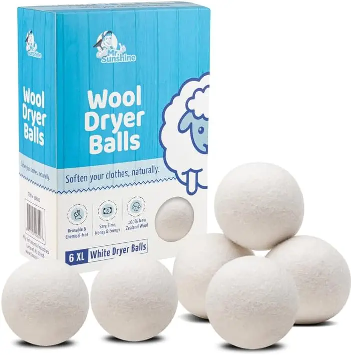 2024 hot sell Wool Balls Nature Organic 100% New Zealand 7cm Wool Drying Balls For Laundry