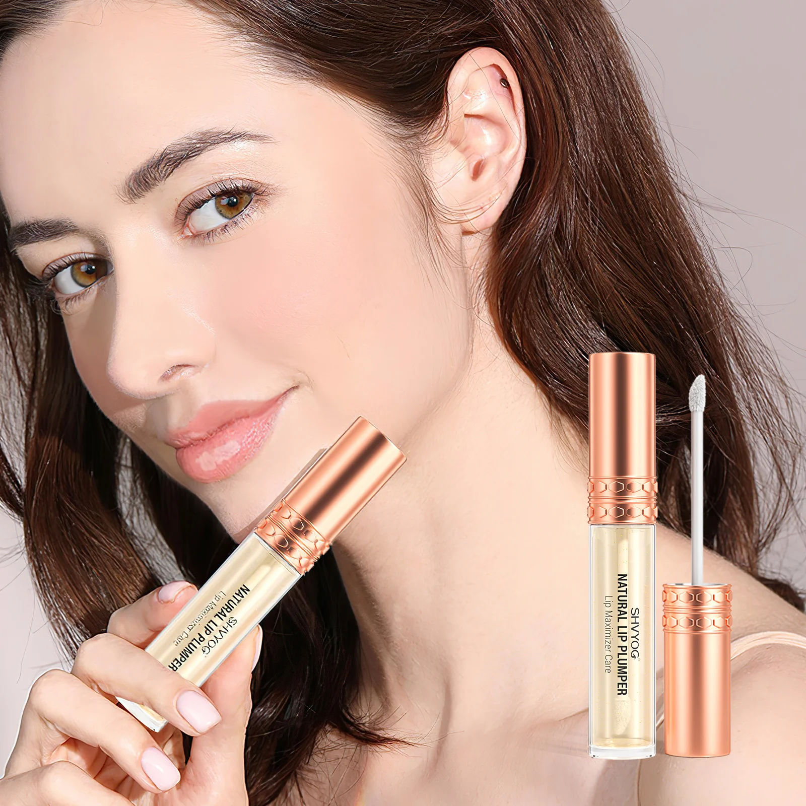 Low Moq Private Label Lipgloss Plumping Plant Plumper Lip Oil Gloss Lip Care Serum Moisturizing & Hydrated Sexy Lips