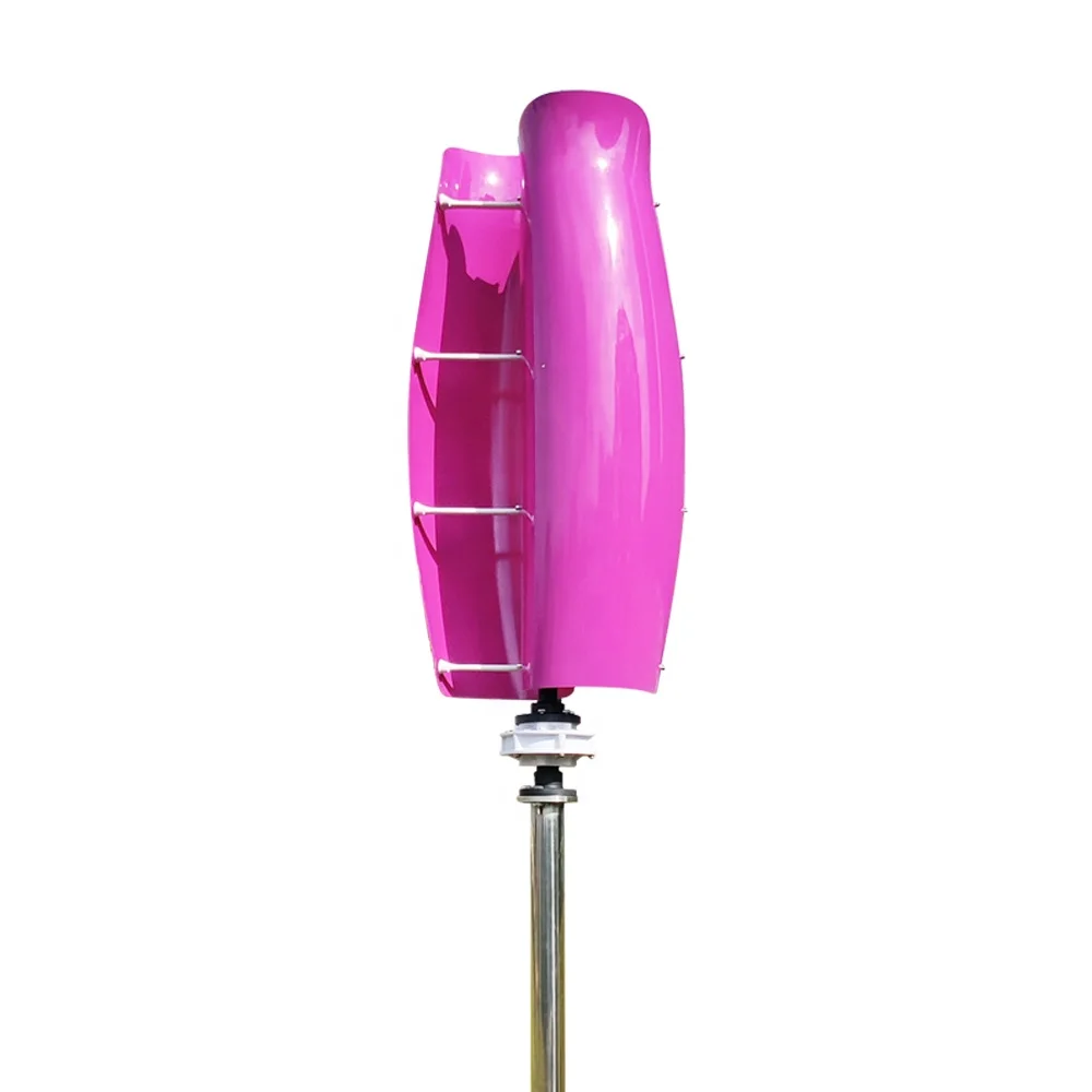 Vertical axis spiral magnetic levitation generator aluminum alloy blades 100W-500W low-speed solar complementary  low-cost MPPT