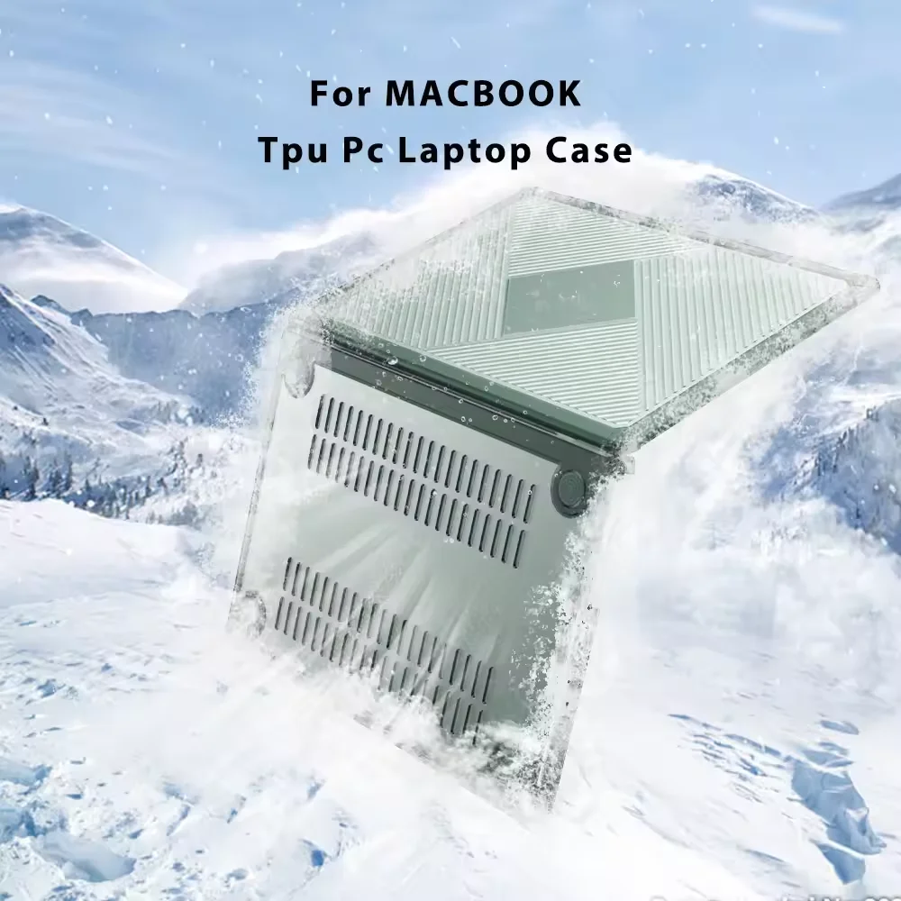 Laptop Skin Cover Tpu Pc For Macbook Pro Air 2024 15 14 13 Inch Bags Covers Case M2 Cases Laptop shockproof shell