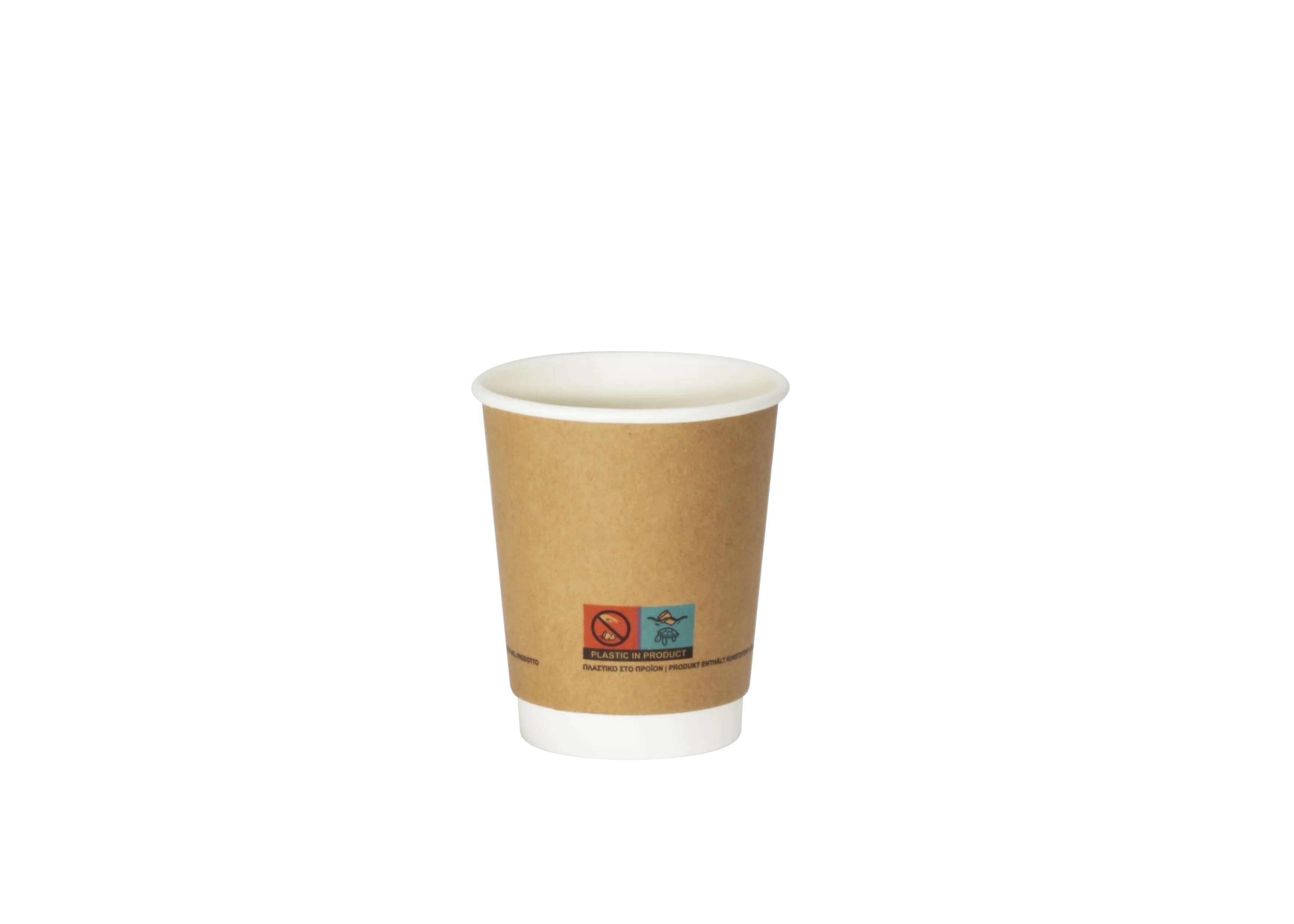 Hot Filling Double Wall Thick Paper Eco Friendly Custom Logo Color 12oz 16oz Coffee Cup Paper With Lid