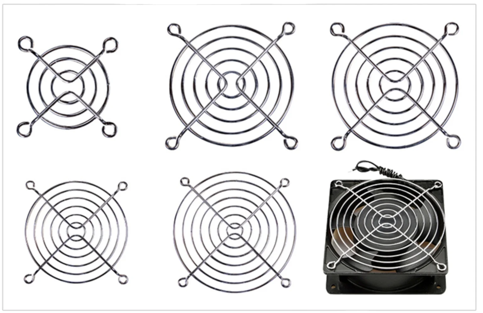 JEEK Metal Finger Guard 120*120mm Protect Fan Grill For 12025.12038 Cooling Fan Wholesale