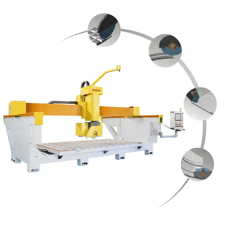 Marble Cutter cnc machine 5 axis stone bridge saw factory sale cnc stone cutting machine for granite marble