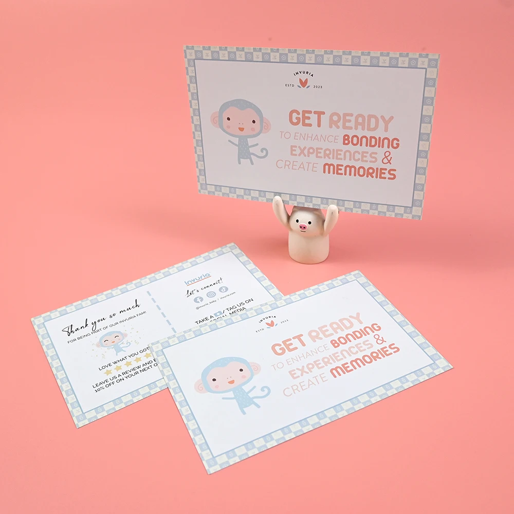 High Quality Custom Printing Shopping Feedback Review Card Thank You Card For Small Business With Your Own Design