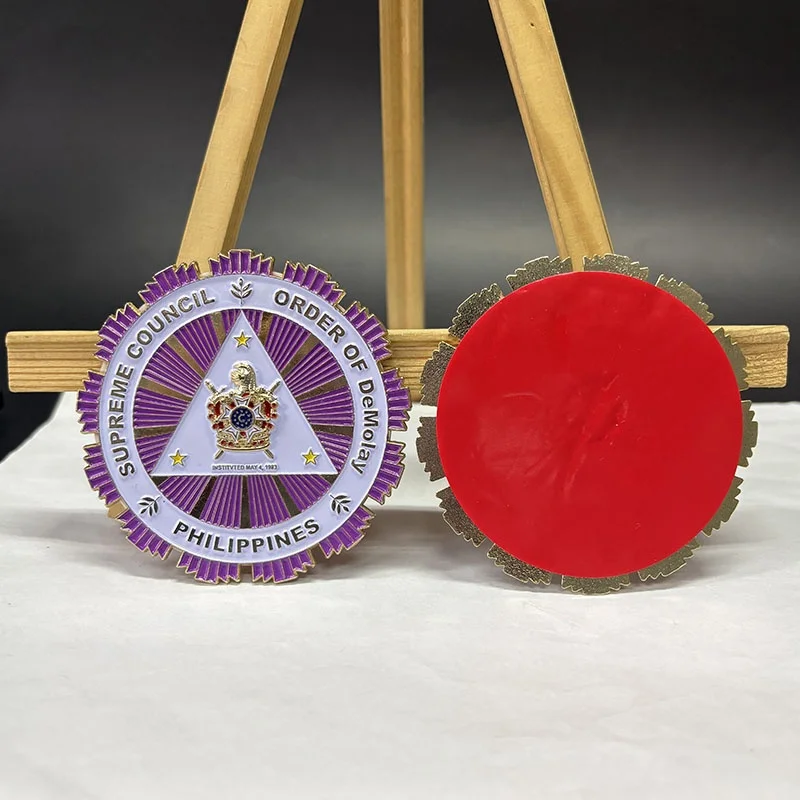 Custom New Types Philippines Souvenir Metal Crafts Car Emblem UV Gravure Printing All kinds Shape Design