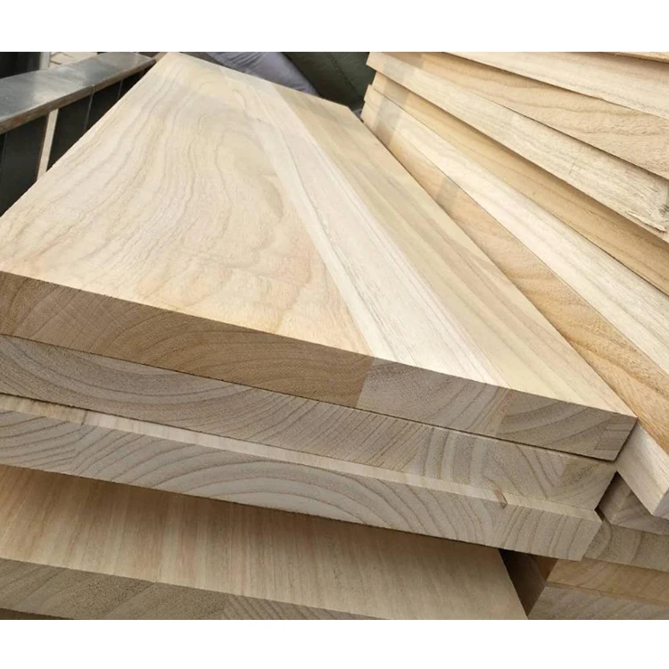 Natural furniture paulownia wooden board paulownia wood panel plate paulownia lumber for sale