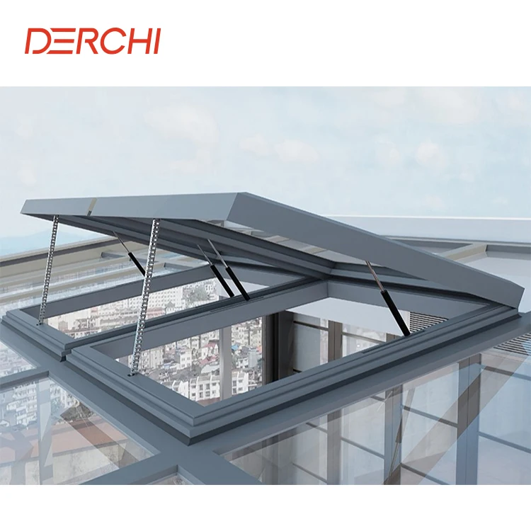 Awning Glass Window Aluminium Cured Top Skylights Roof Top Windows Polycarbonate Skylight Roofing for House