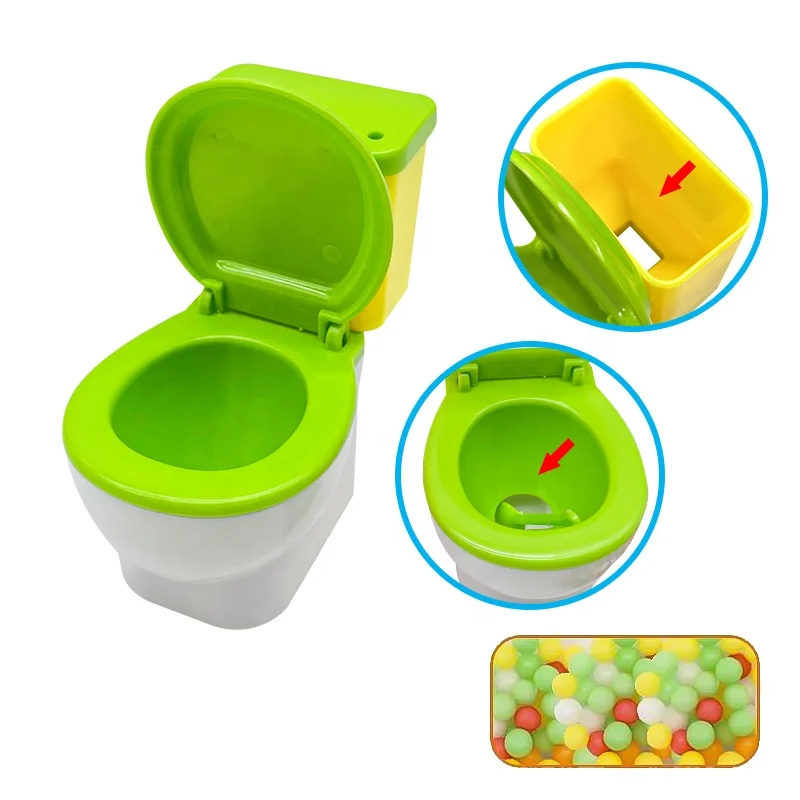 Novelty Funny Plastic Potty Toilet Bowl Toys Candy Toys With Candy For Gifts Children toy candy