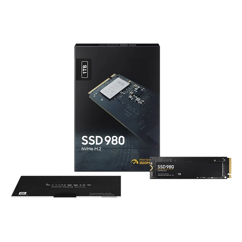 SAM SUNG 980 SSD 1TB PCle 3.0x4 NVMe M.2 2280 Internal Solid State Drive Storage for PC Laptops Gaming and More HMB