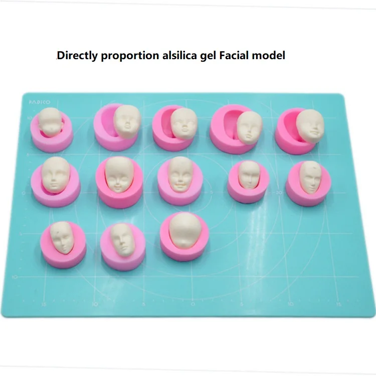13 types Baby Face Soft Clay Mold Tools, Fondant Cake Decorating Tools,Chocolate Candy Polymer Clay Soap Resin Moulds