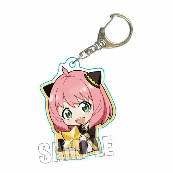 2000 Styles High Quality 5cm Size Japan Anime Cartoon Key Chains Spys Family Double Sided Acrylic Keychain Ring