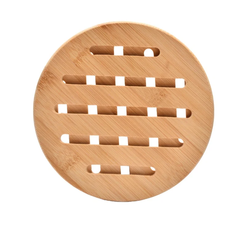 Factory Direct High Quality Round Bamboo Placemats Household Kitchen Table Mats & Pads