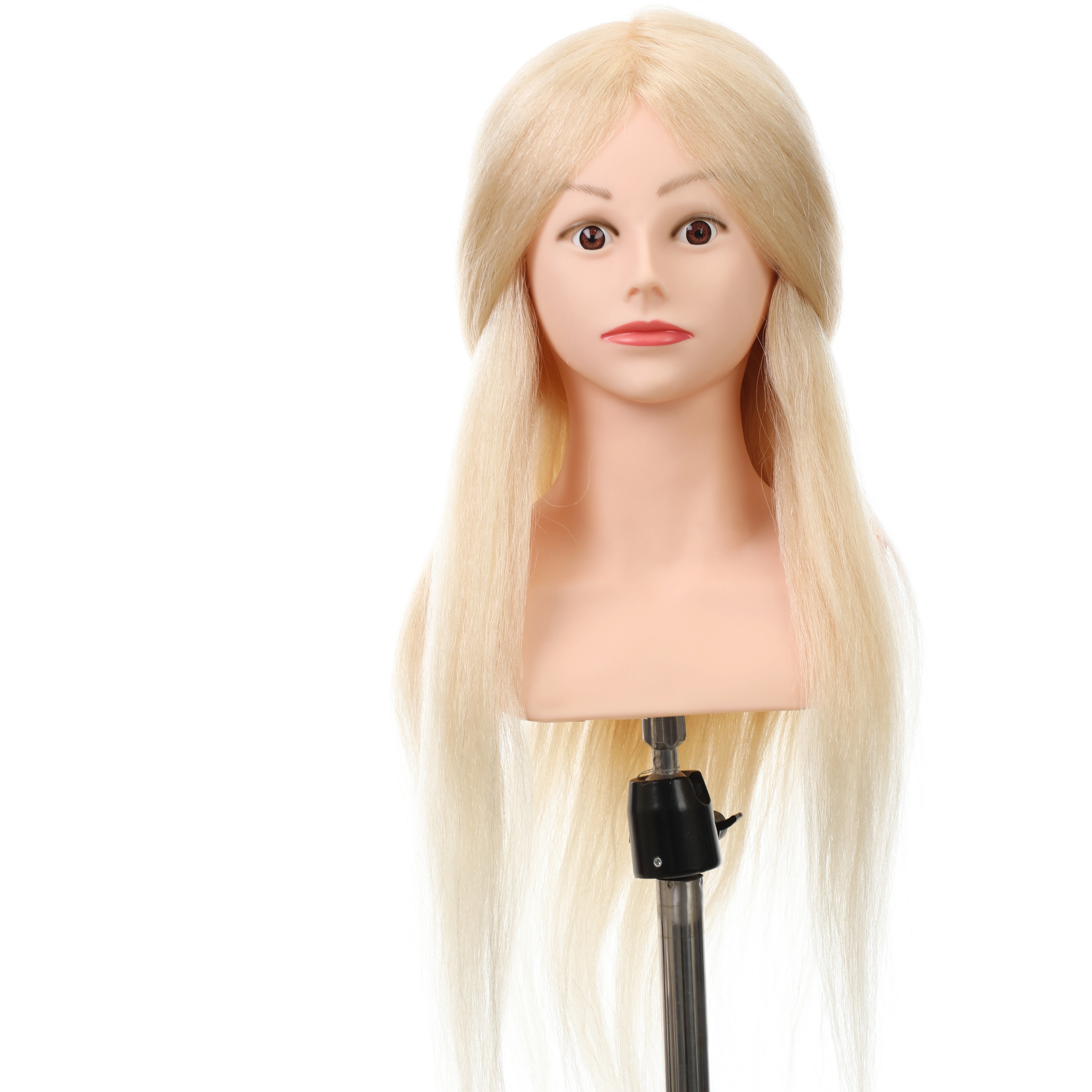 hot sale high quality hairdressing female training heads mannequin with hair