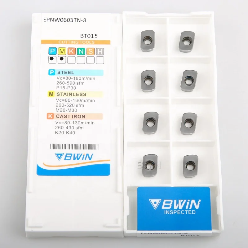 Вставка для фрез Epmt0603 Epnw0603 Epnw Epmt 0603 карбидная вставка индексируемая фреза с вставкой резки на ЧПУ