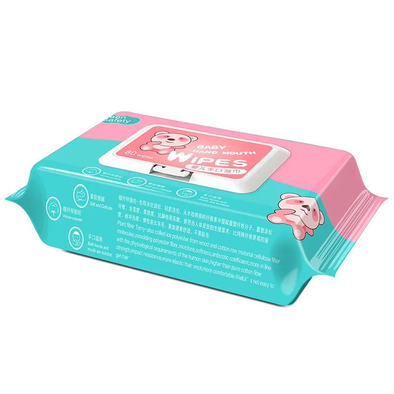 OEM China Manufacturer Baby Wipe Cotton Wet Wipes New Water Dispenser Biodegradable Baby Pamper Wipes