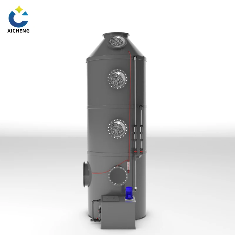 Factory Price FRP PP Spray Tower Waste Gas Treatment Scrubber Absorption Tower Customized For Sale