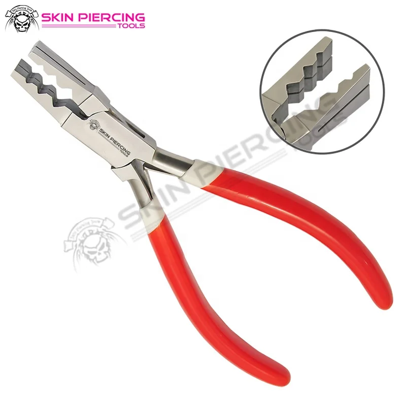 
Set of 5x Flat Half Round, Prong Opening Bow Closing Tube Holding Nylon Jaw & Tube Holding Cutting Pliers 