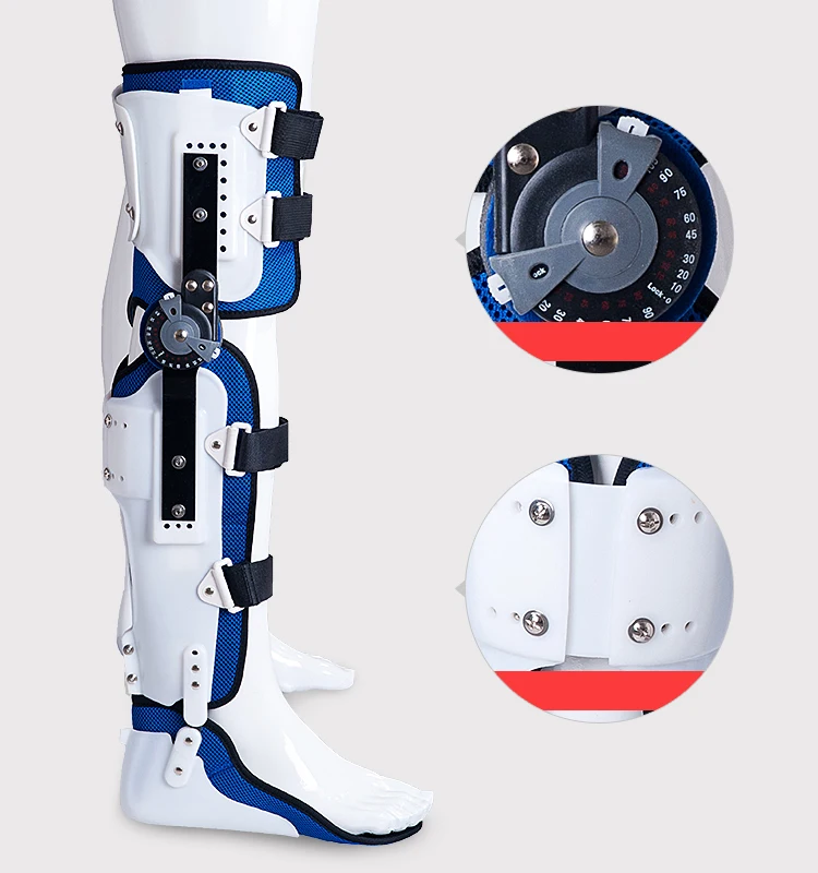 Knee Immobilizer KAFO Hinged Knee Ankle Foot Orthosis Support Lower Limbs Brace knee joint fracture leg bracket