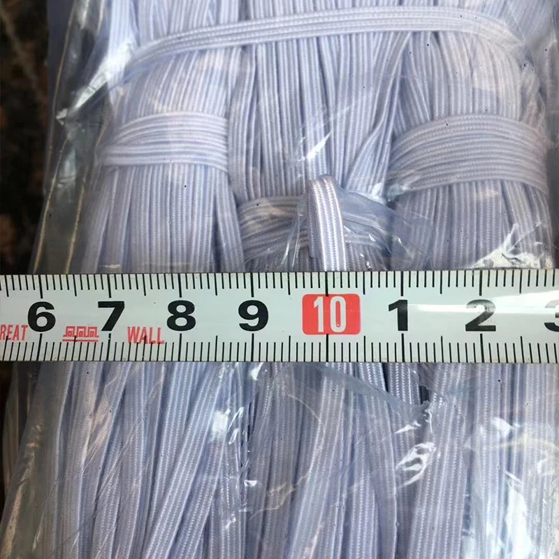Factory direct spot Hot spot Wholesale manufacturers 2024 3mm white elastic band for clothing in stock