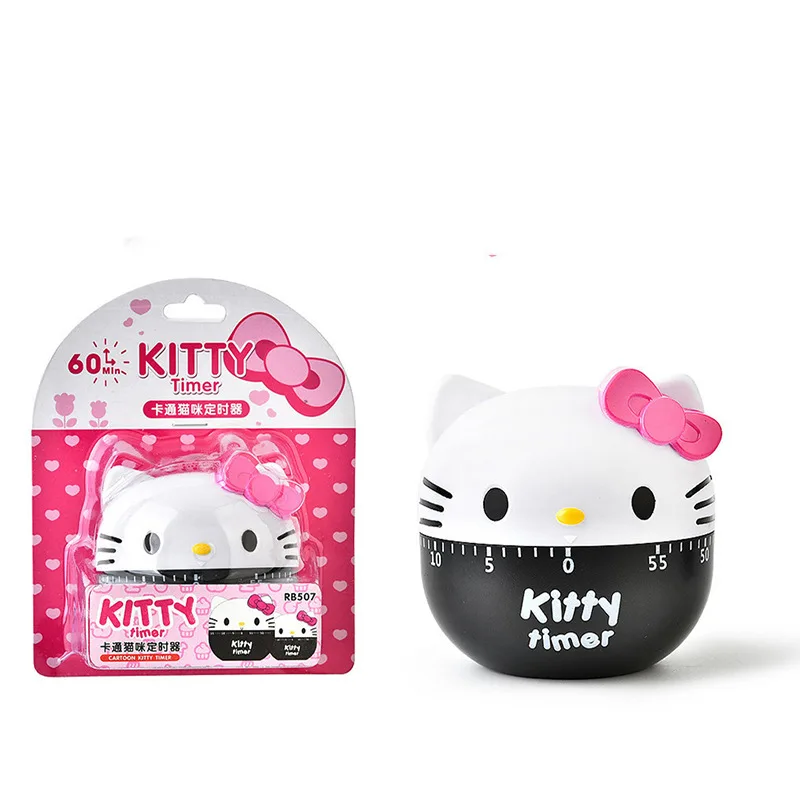  Hello Kitty мультяшный таймер на 60 минут для кухни обратного отсчета кухонные часы