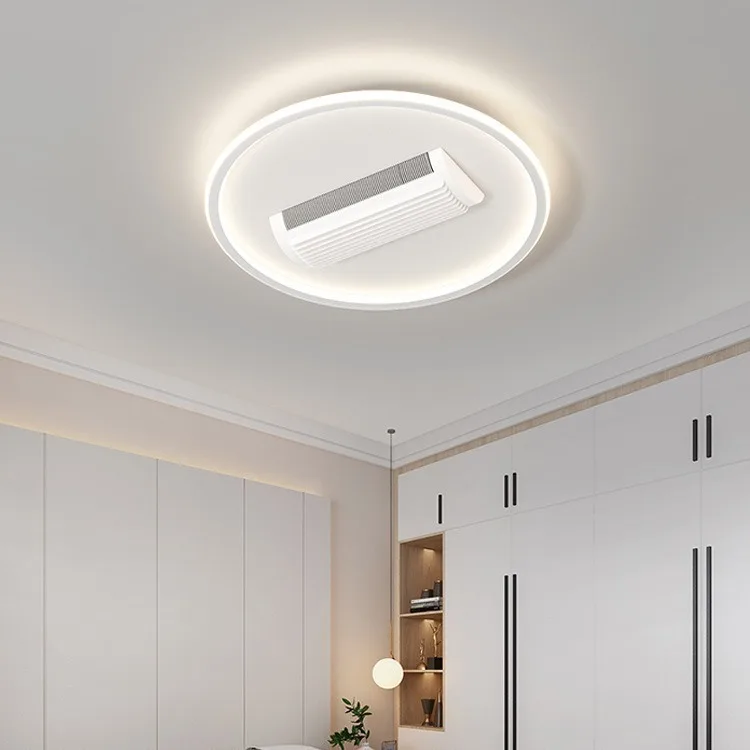 The fourth generation of new bladeless fan ceiling light full spectrum wind quiet offline voice fan light