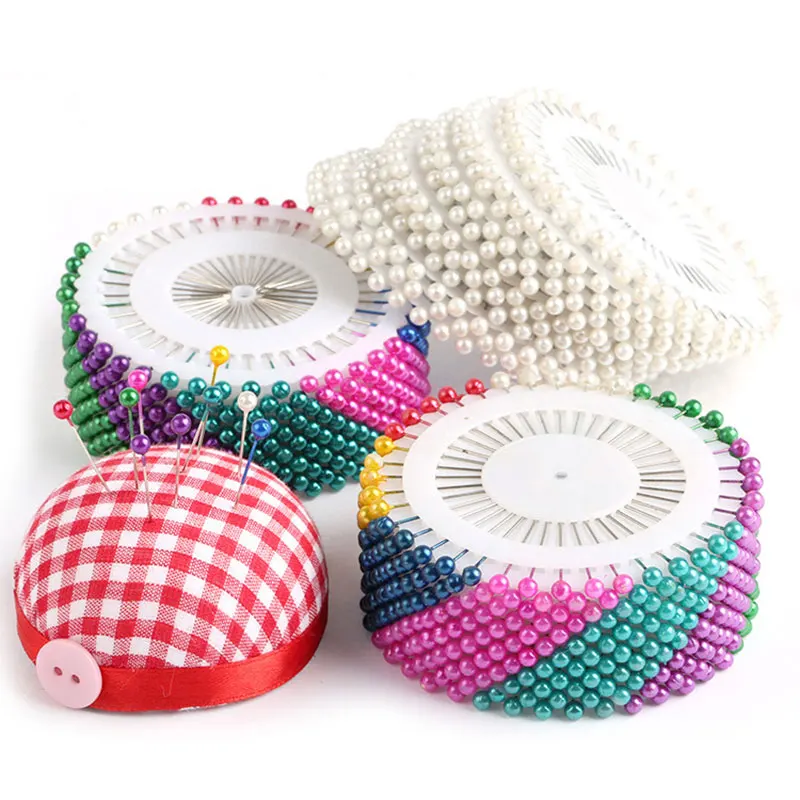 Garment Accessory Sewing Positioning pin pearl Needle Knitting Safety Pin Pearlite Manual Colour Bead Needle