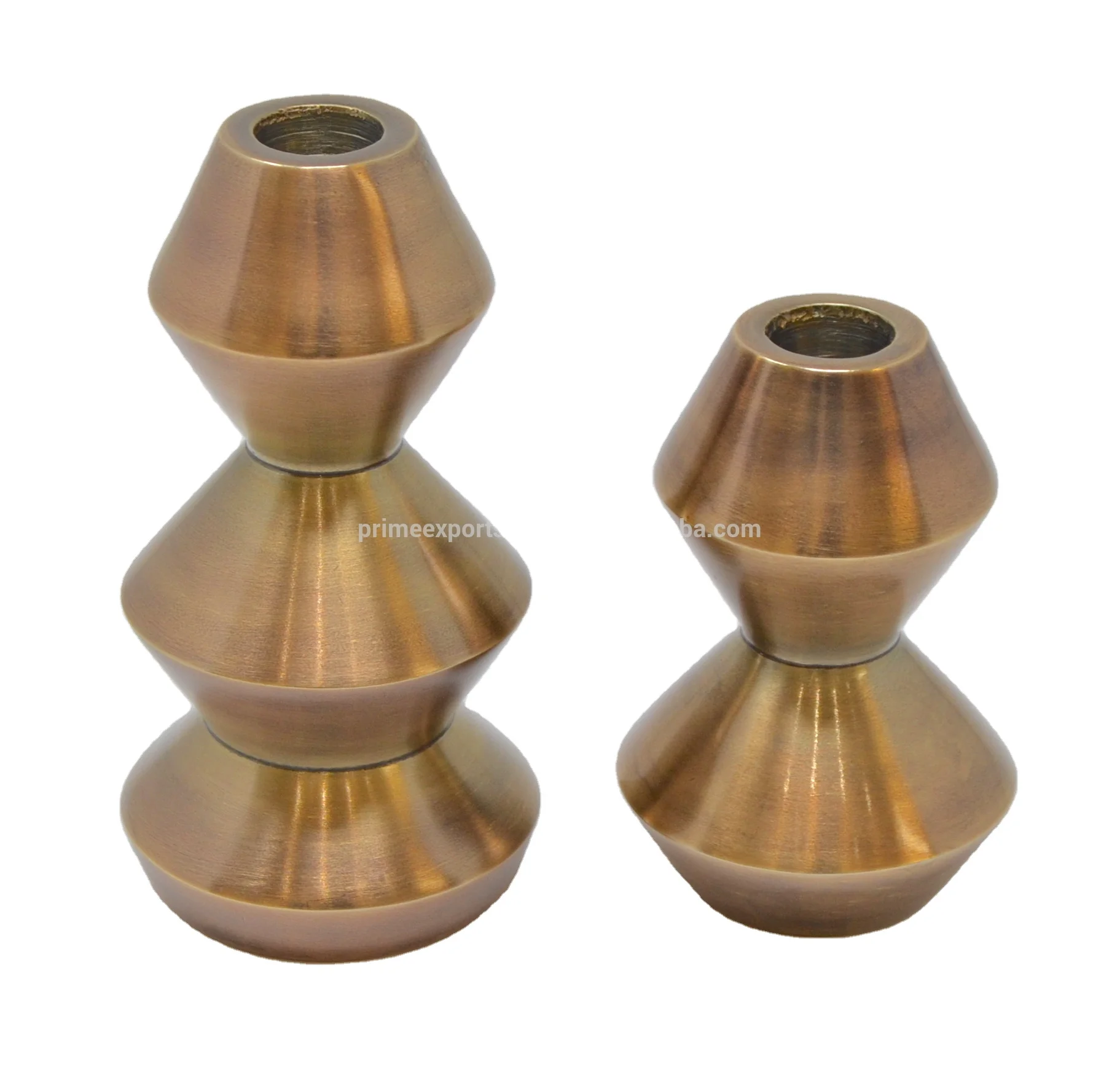 Aluminium Designer Geometrical Brass Finished  luxury Candle holder for home decor top wholesale rate candle holders