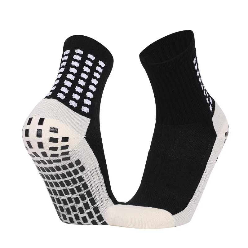 Wholesale High Quality Anti Slip Non Slip Grip Sock Football Non Skid Athletic Sox with grips Sport Socks