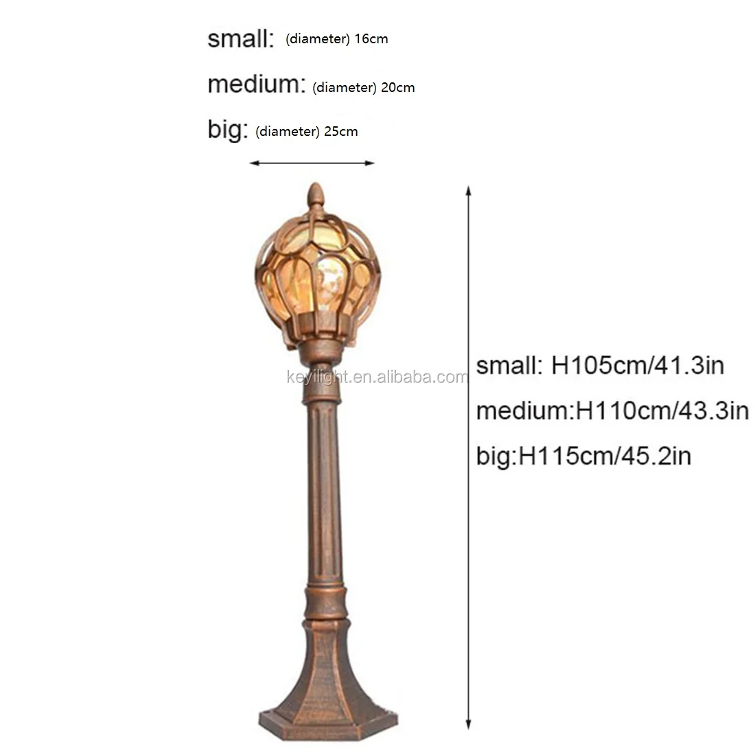 wholesale factory street lamp lawn lights led pathway bollard main gate flag pole vintage outdoor post light