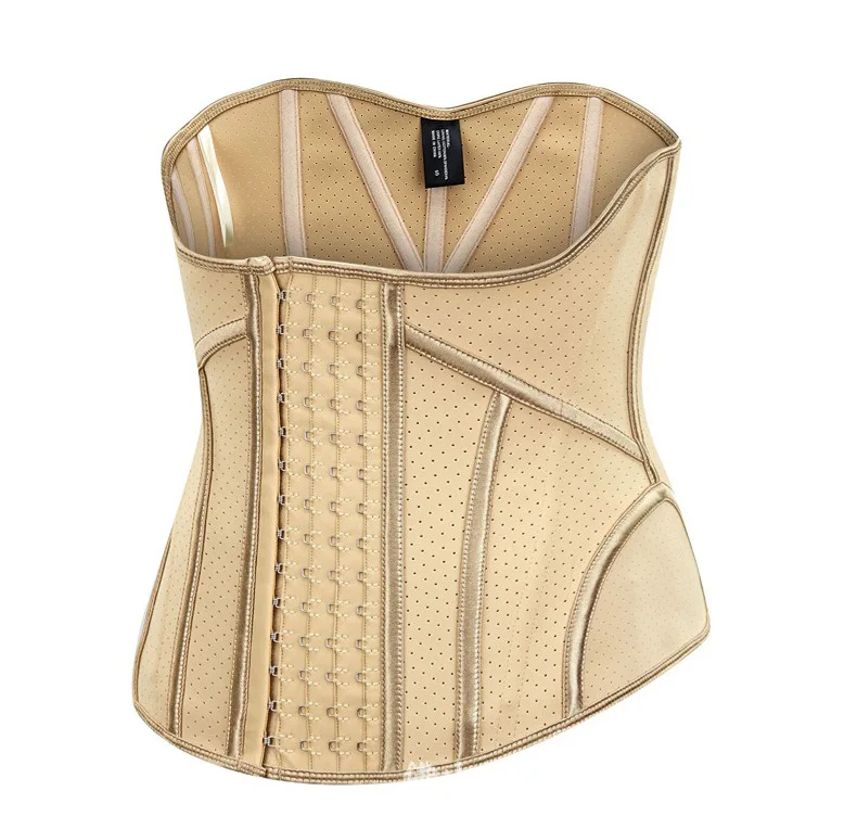 High compression sports workout hourglass body shaper latex waist trainer fajas colombianas tummy control belt for women