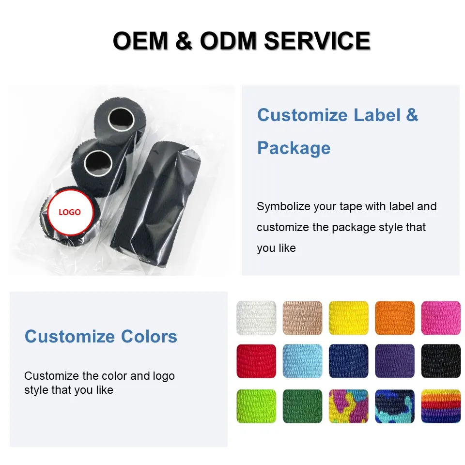 LOGO STICKER Weightlifting Sports Tape Colored Tensoplast Elastic Adhesive Tape