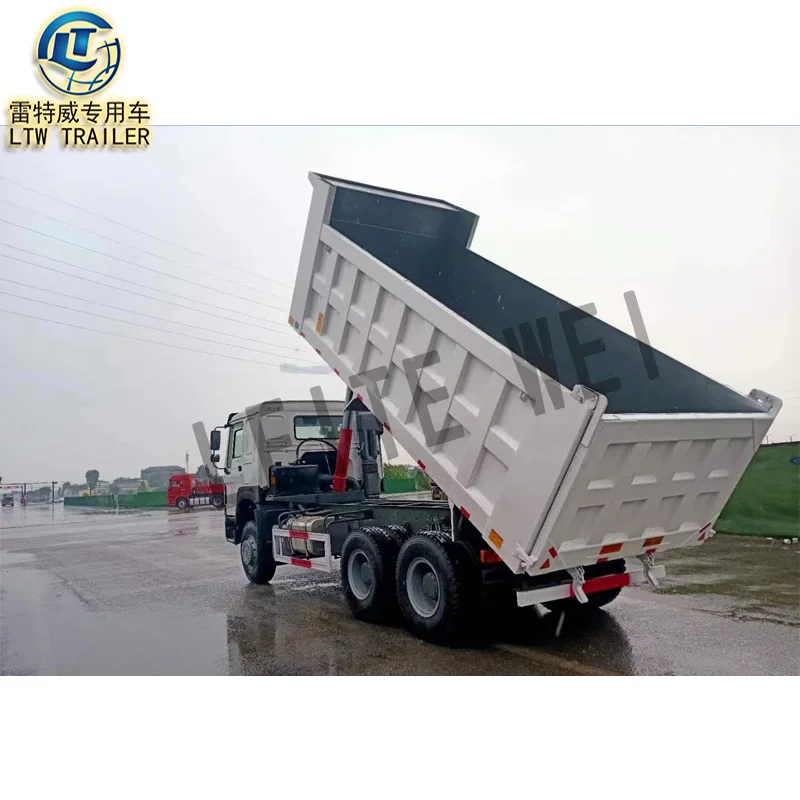 China Sino howo 10 Wheeler RHD LHD 40tons Second Hand heavy duty 6x4 Used Howo Tipper  Trailer Dump Truck In South Africa