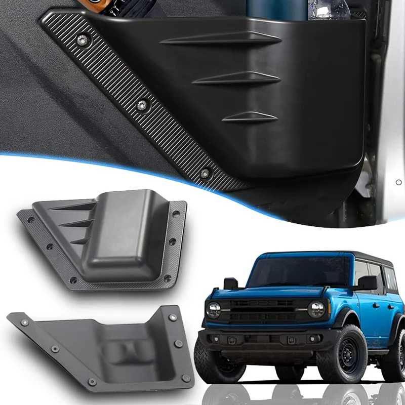 Аксессуары из АБС-пластика для Ford Bronco, карман для хранения на входной двери, боковая вставка, органайзер для автомобильной двери, коробка для хранения для Ford Bronco