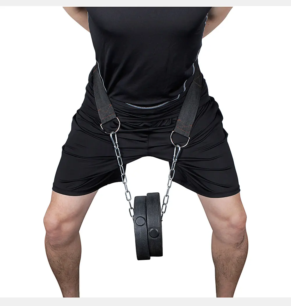 Free Shipping Gym Dumbbells Weight Lifting Belt Fitness Equipment Drop Shipping Dip belt Strength Pull up Load Power Exercise