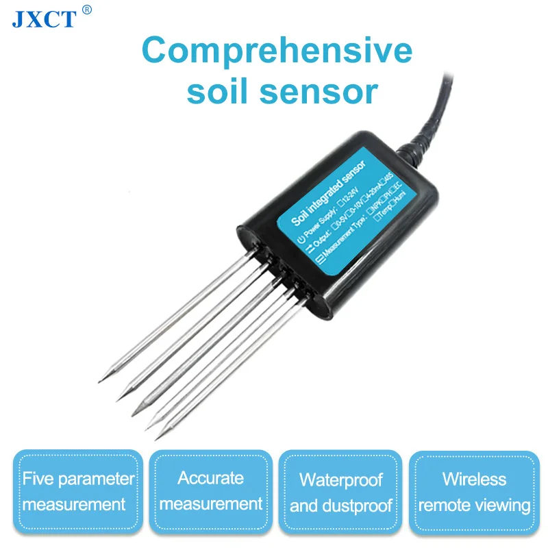 RS485 7 in 1 Soil NPK PH EC Temperature and Moisture Tester Meter