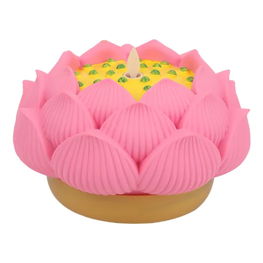 Lotus Lamp LED Electronic for Home Use, Blessing Guanyin Bodhisattva Lotus Lamp, Buddha Lamp.