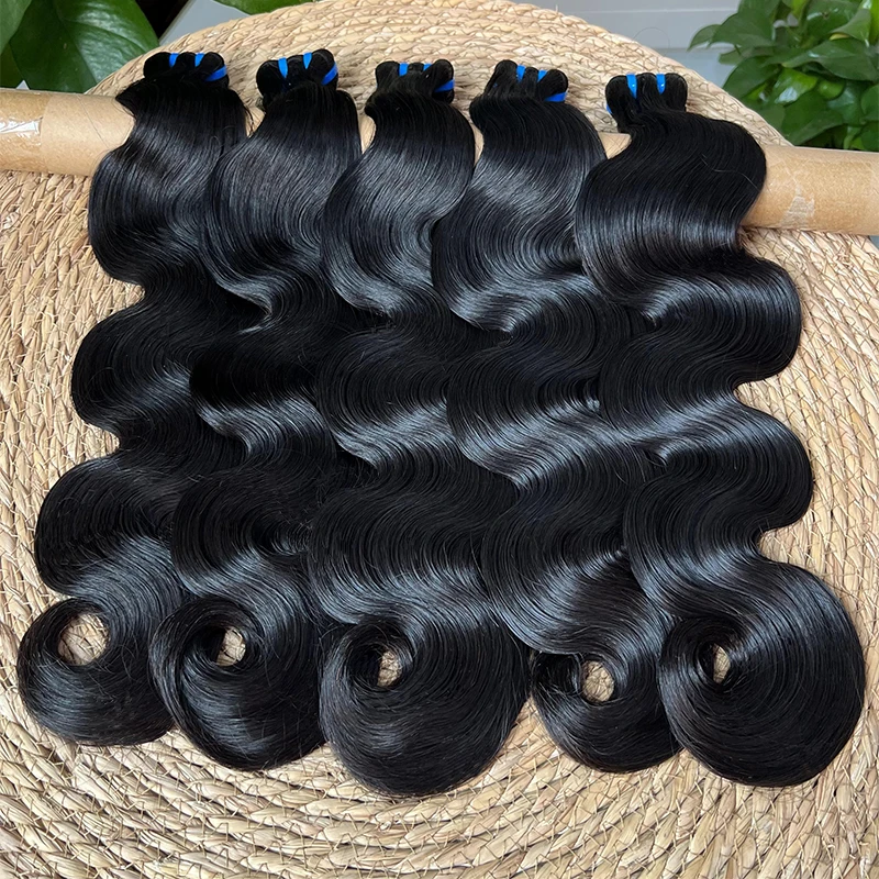 Natural Human Hair Vendor Dropshipping 12A Grade Silky Bouncy Raw Indian Body Wave Human Hair Bundles