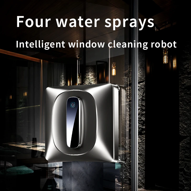Smart Robot Window Cleaner Window High Suction Cleaning Robot Auto Water Spray Robot Indoor &outdoor Glass Vacuum Cleaner