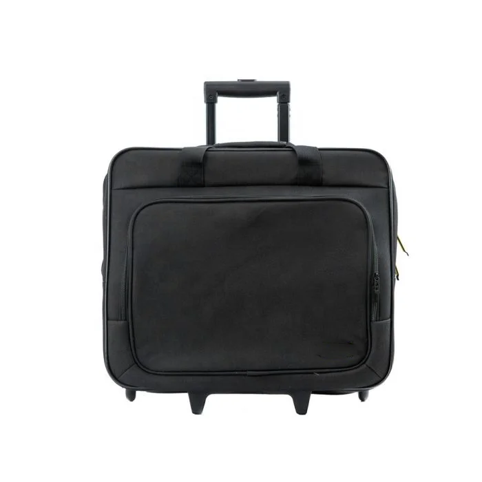 Rolling briefcase 14 business travel luggage flight approval carry on soft laptop bag with wheels 15.6 trolley briefcase